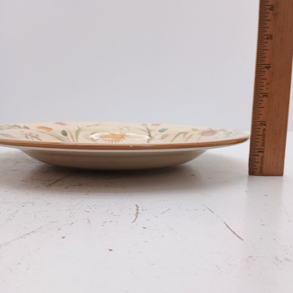 Home American Simplicity Stoneware Dinner Plates 11" Hand-Painted Floral Vine - Picture 9 of 9